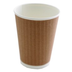 隔熱壓紋紙杯 360ml, 25入, 1組