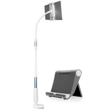 다몬딱 휴대폰 거치대 2단 127cm + 받침거치대 세트, 블루(휴대폰 거치대), 랜덤발송(받침거치대), 1세트