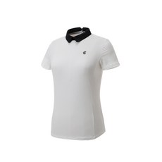 클리브랜드 여성용 시어써커 큐티넥 반팔 골프 티셔츠 CGKWTS1078