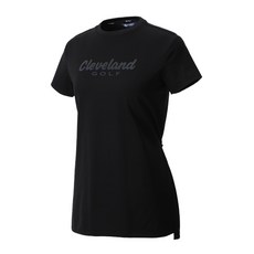 Cleveland GOLF 女式大徽標腰帶收緊長款短袖高爾夫 T恤 CGKWTS1082
