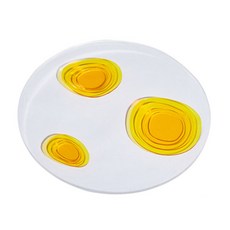 顏色堆疊壓克力托盤, 黃色的