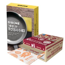 GIBONE 不織布抹布 30抽+洗碗布 2款*3入組, 1組