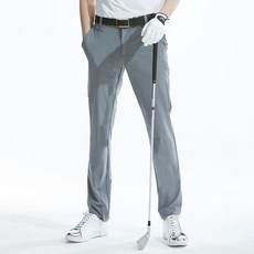 NEVERMINDALL 男款後背線條設計修身Jersey高爾夫長褲