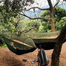 스윙 스카이 야외 캠핑 해먹 RK_625, 육군녹색