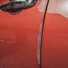 생활더하기 문콕방지 도어가드 2종 x 2p + 양면테이프 세트, 투명, 1세트