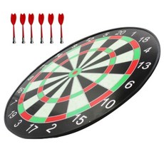 磁性塑膠飛鏢盤+飛鏢 6入, 綠色（飛鏢），隨機發貨（飛鏢）