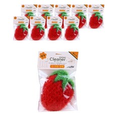 DGT 草莓壓克力菜瓜布 隨機出貨 15 x 10.5 cm, 10個, 1入
