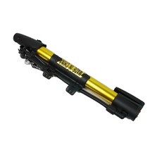 便攜式自行車鋁製充氣泵, 黃金, 1個