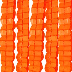 PARTYSHOW 派對裝飾幸運草拉旗 5入 + 點膠組, 橘色, 1套