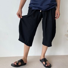 PAPERMENTS 大尺碼寬鬆7分褲