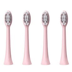 뷰티끄랩 음파 전동 칫솔모 핑크, 4개