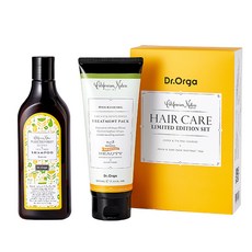 닥터올가 호호바 티트리 샴푸 300ml + 아르간 썬플라워 헤어팩 210ml 세트, 1세트