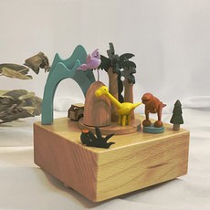 聖誕木質發條音樂盒, 恐龍世界隧道火車