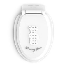 데니베어 무소음 성인용 변기커버 중형, 화이트, 1개