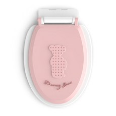 데니베어 무소음 성인용 변기커버 중형, 핑크, 1개