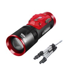 Ponsyu 超高功率手電筒 TESG021, 02 紅色, 1個