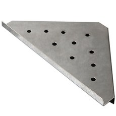 浴室轉角架 亮面鉻, 1個