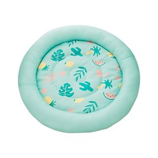 에코펫위드 반려동물 쿨매트 원형, 상큼한 민트, 1개