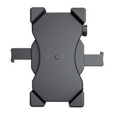 Nature旋轉邊角緩衝自行車手機支架, 黑色的, 1個