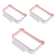 블루얼스 주방 비닐봉지 거치대, 핑크, 3개