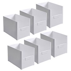 SCHWARZ KOREA 寬型食品儲藏盒 M號, 白色, 6入