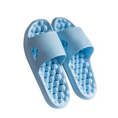 Market A 迴力鏢瀝水浴室拖鞋 藍色, 1個