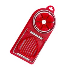 디다 슬라이스 계란 절단 커터기, RED, 1개