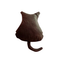 貓咪造型靠墊, 灰色的