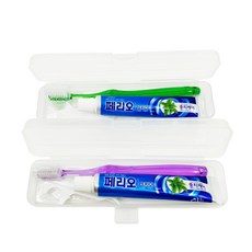 微笑牙科旅行牙刷+牙膏+一次性牙線+盒裝隨機發貨, 2套