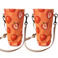 가볍게 들고 다니기 좋은 린넨 보틀 파우치, 05, 2개