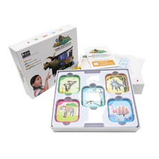 ARLAND 邊玩邊學擴增實境 Big 100隻神奇動物教育卡, 混合色, 1個