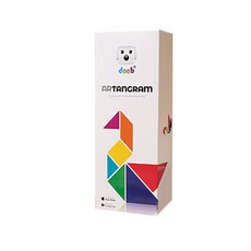 AR TANGRAM 七巧板拼圖 磁吸式, 混色, 1個
