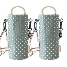 輕便好攜帶的亞麻水瓶袋, 03, 2個