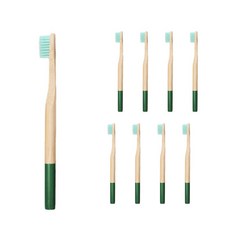 아리아즈 컬러 대나무 칫솔 초록, 9개입, 1개