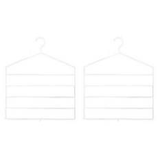 保暖5層多功能衣架, 白色的, 2件