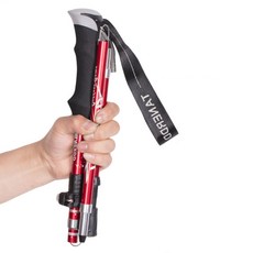 YOUTH 3段折疊式登山杖 YO CS-22, 紅色, 1個