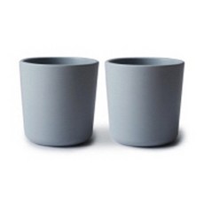 mushie 孩童塑膠水杯, 2入, 天藍色