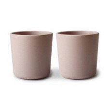mushie 孩童塑膠水杯, 2入, 粉色