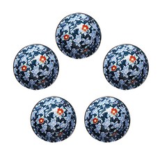 Royal Essex 山茶花圖案餐碗, 混色, 5個