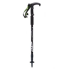 3段登山杖 YO CS-16, 黑色的