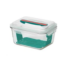 Glasslock 西瓜保鮮盒 手提款, 1個, 1.8L