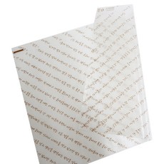 三明治包裝 吐司袋 油力士紙 字母印花, 1入, 2500個