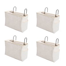 溫感掛袋 4入, 白色