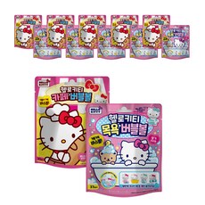 HELLO KITTY 咖啡廳系列沐浴球 6入+泡沫沐浴球 6入, 混色