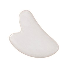 MG 玫瑰石英按摩刮痧板, 1個, 白色的