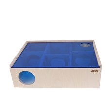 아올로 자작나무 미로 대 페디그리용 + 아크릴 뚜껑, 파란색(뚜껑), 1세트