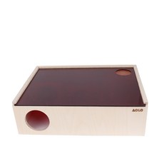 아올로 자작나무 미로 대 페디그리용 + 아크릴 뚜껑, 암적색(뚜껑), 1세트