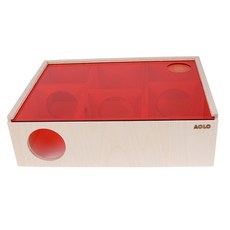 아올로 자작나무 미로 대 드워프용 + 아크릴 뚜껑, 빨간색(뚜껑), 1세트