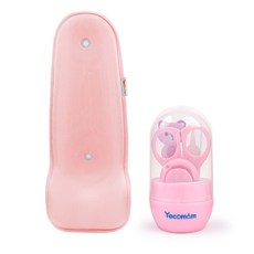 Yecomam 哺乳軟墊+護理指甲4件組 S款, 粉色, 1組