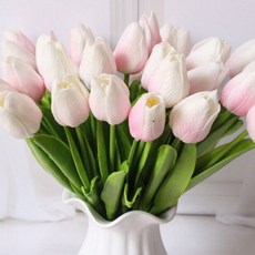 ARTBENI PU 裝飾用鬱金香 4入, 粉紅色